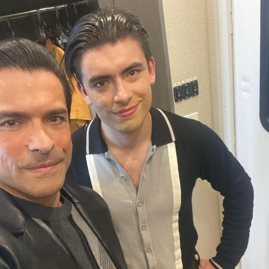 Mark Consuelos' Son Michael Is His Mini Me on Riverdale Set